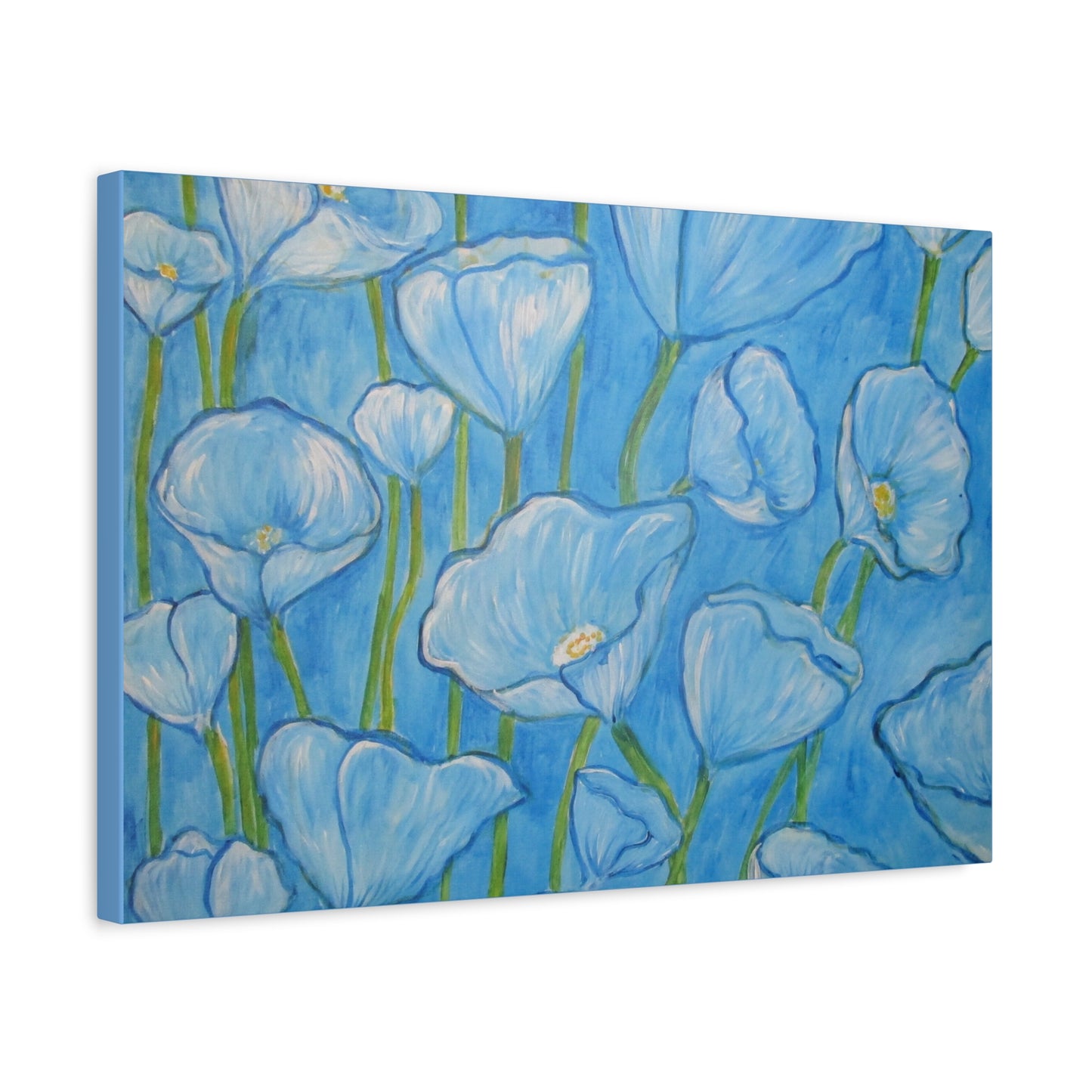 Light BlueTulip flowers Painting