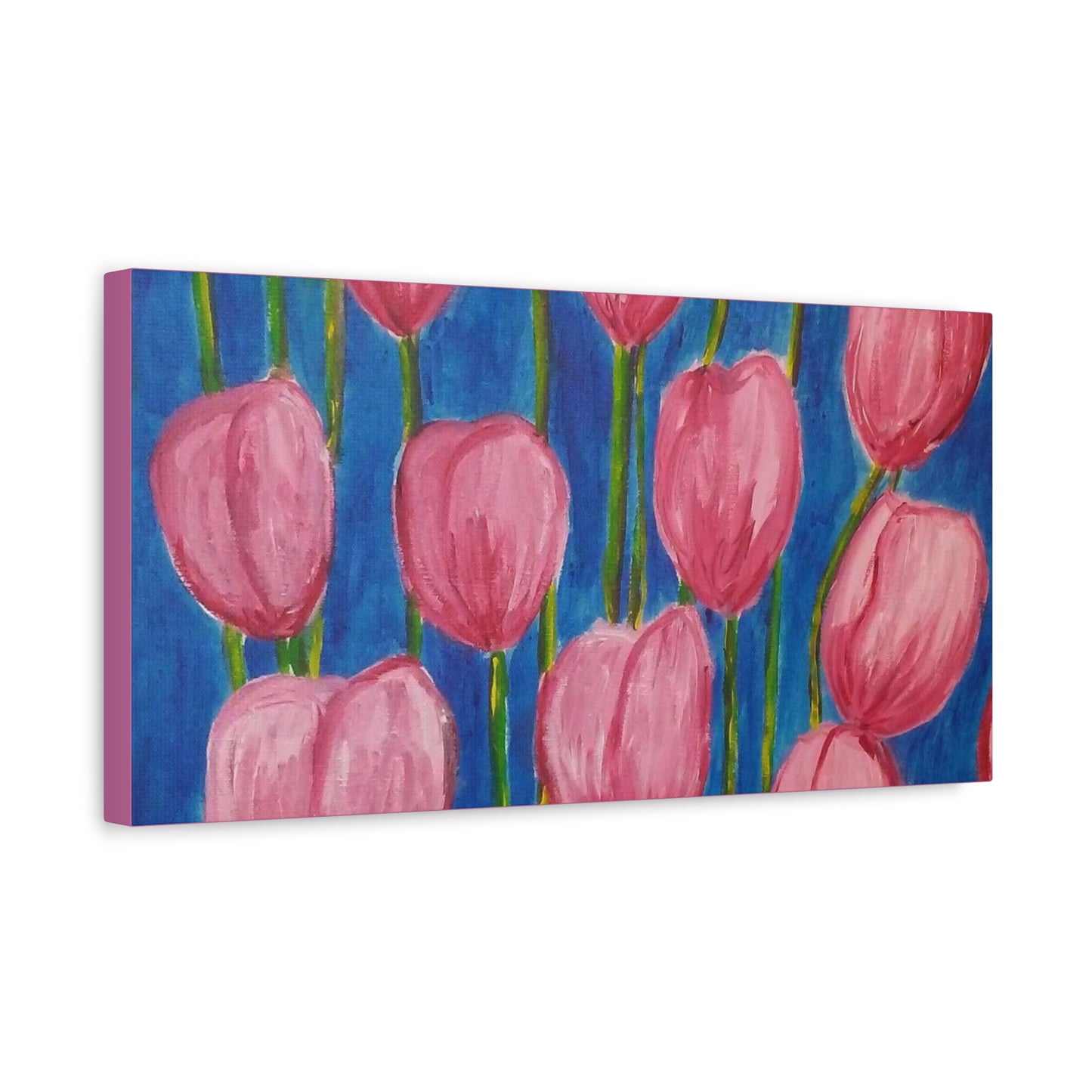 Canvas Print - Pink Abstract Tulips