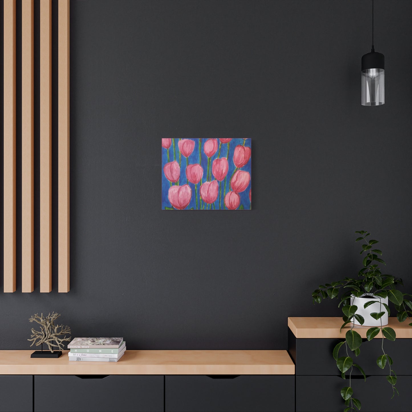 Canvas Print - Pink Abstract Tulips