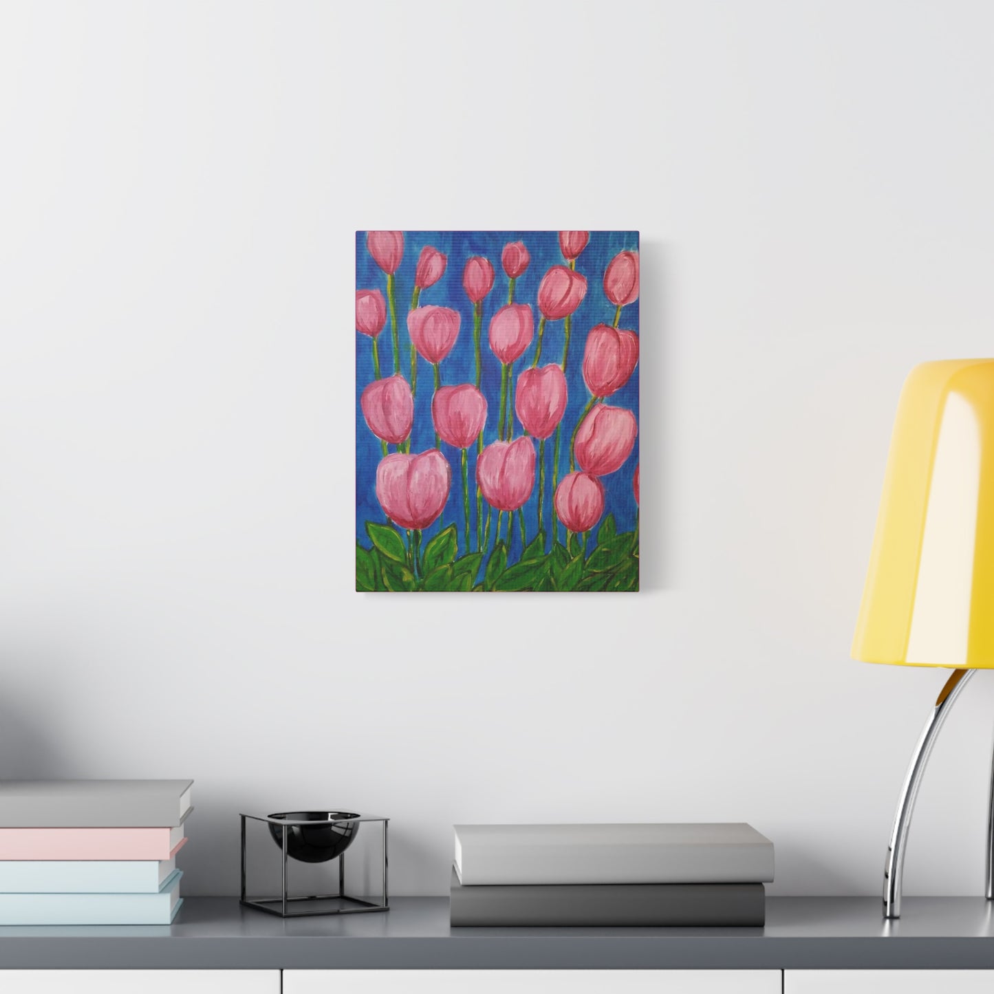 Canvas Print - Pink Abstract Tulips