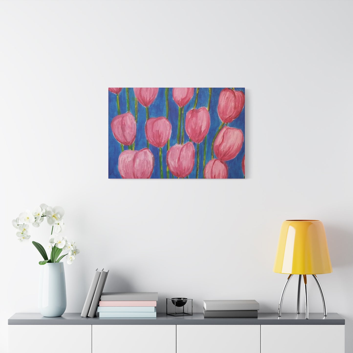 Canvas Print - Pink Abstract Tulips