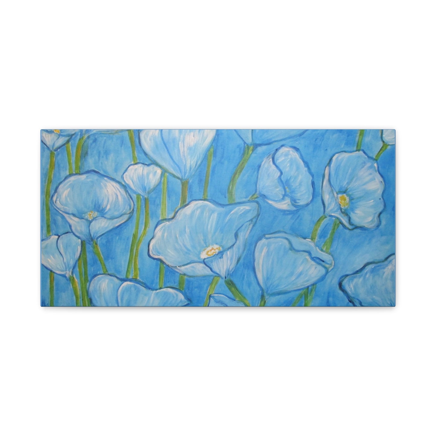 Light BlueTulip flowers Painting