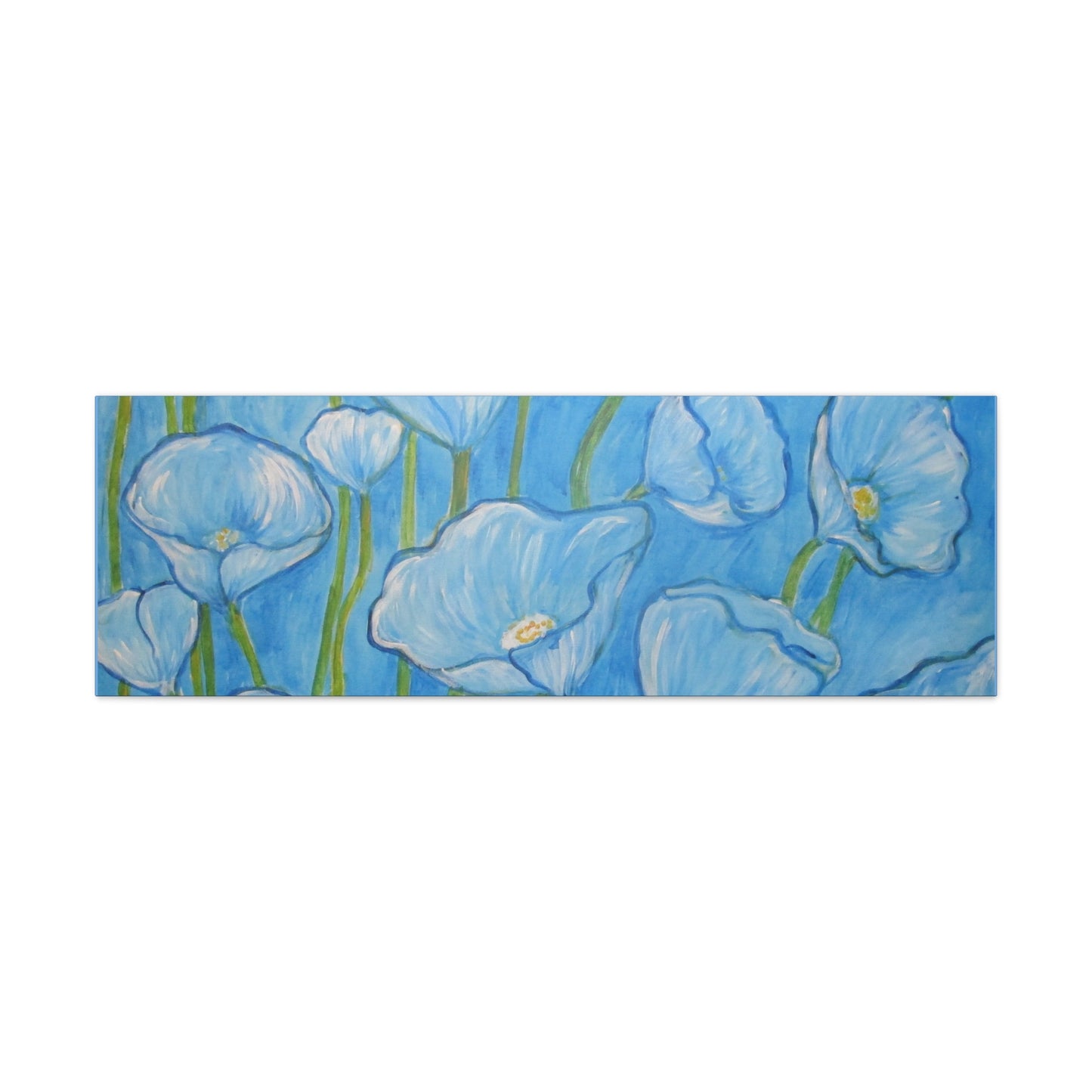 Light BlueTulip flowers Painting