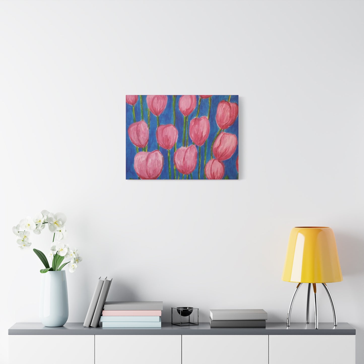 Canvas Print - Pink Abstract Tulips