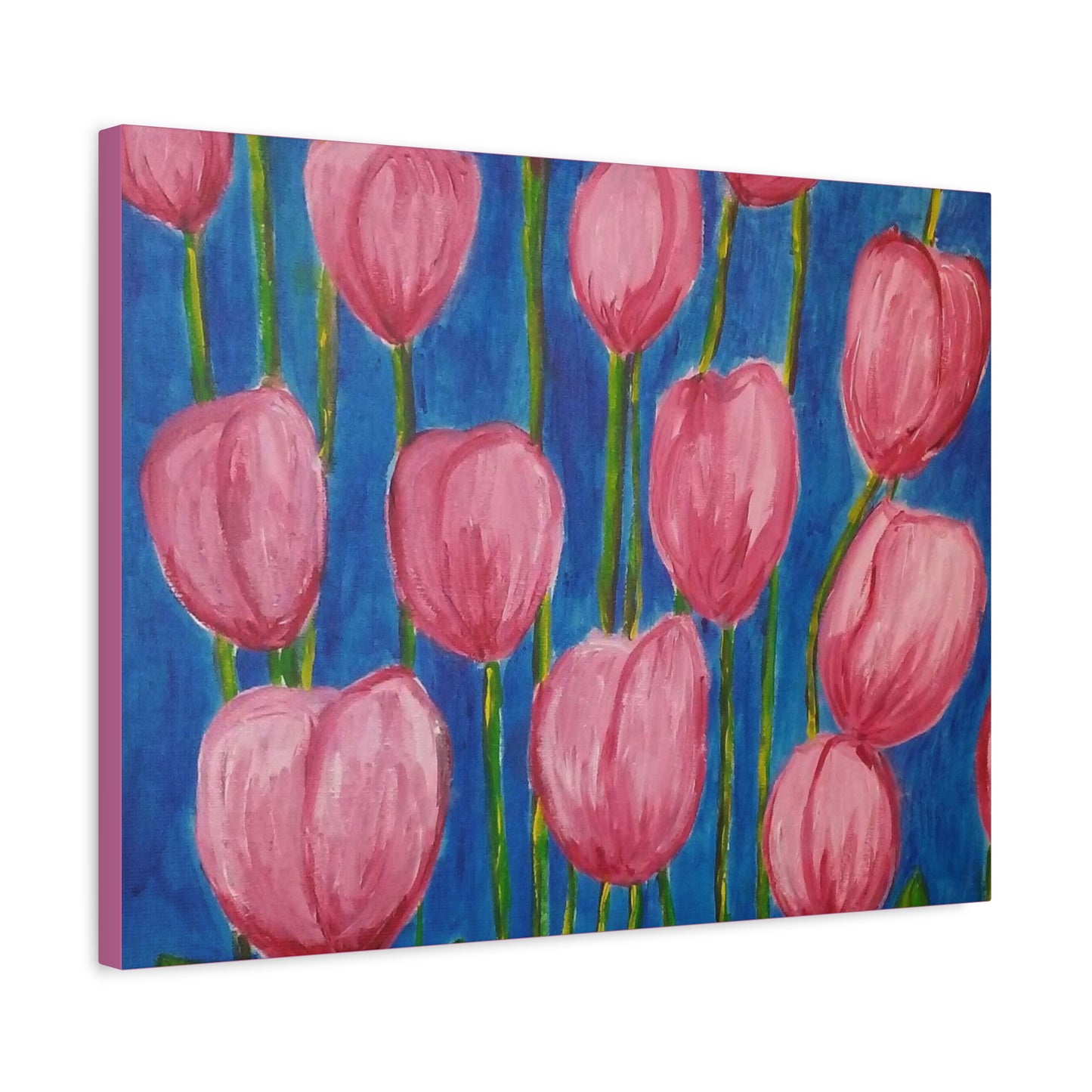 Canvas Print - Pink Abstract Tulips