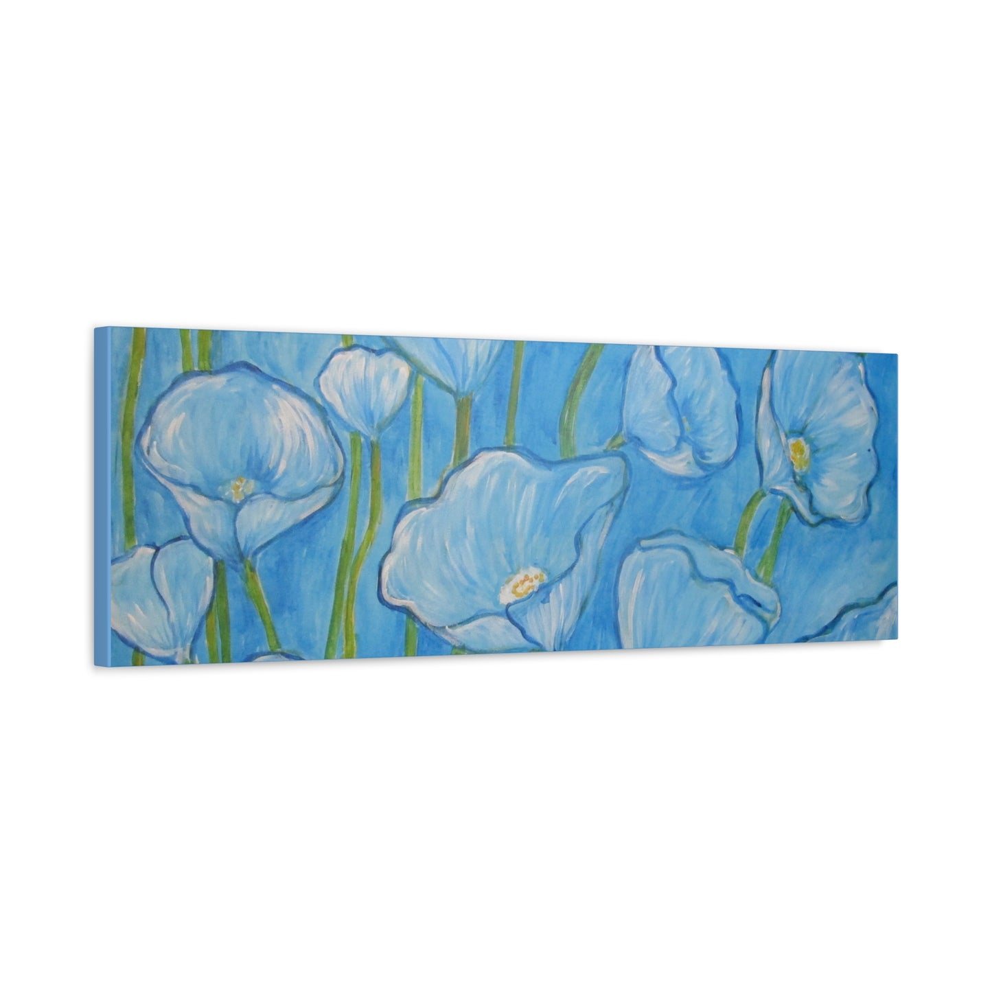 Light BlueTulip flowers Painting