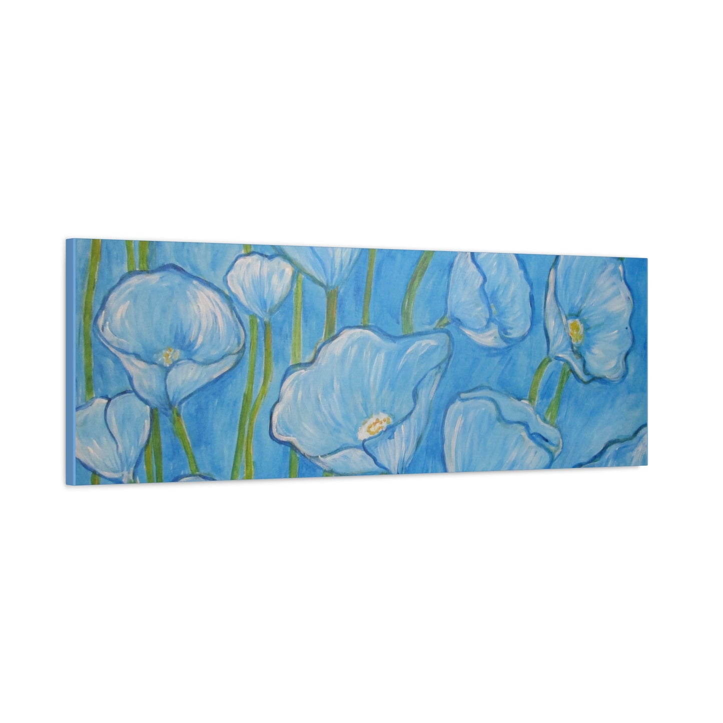 Light BlueTulip flowers Painting