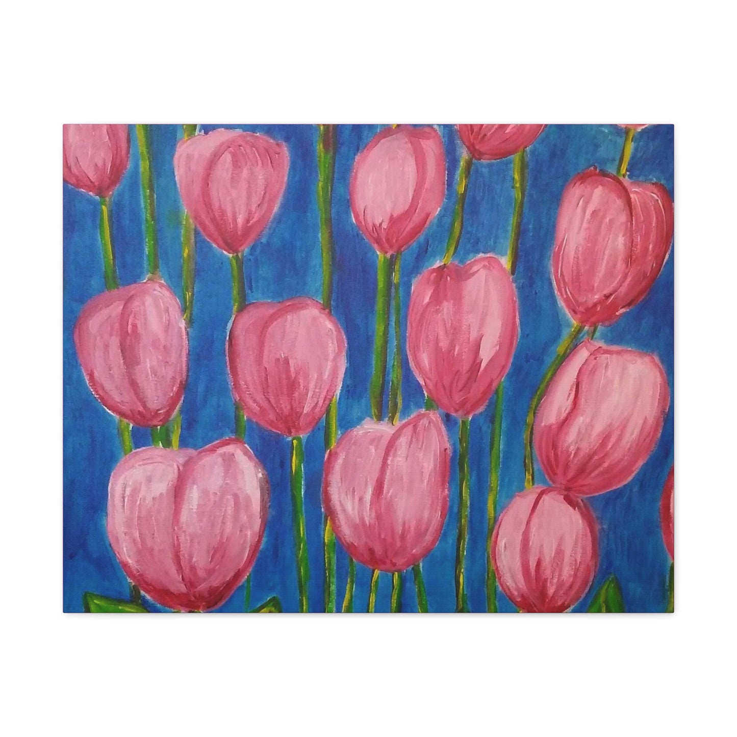 Canvas Print - Pink Abstract Tulips