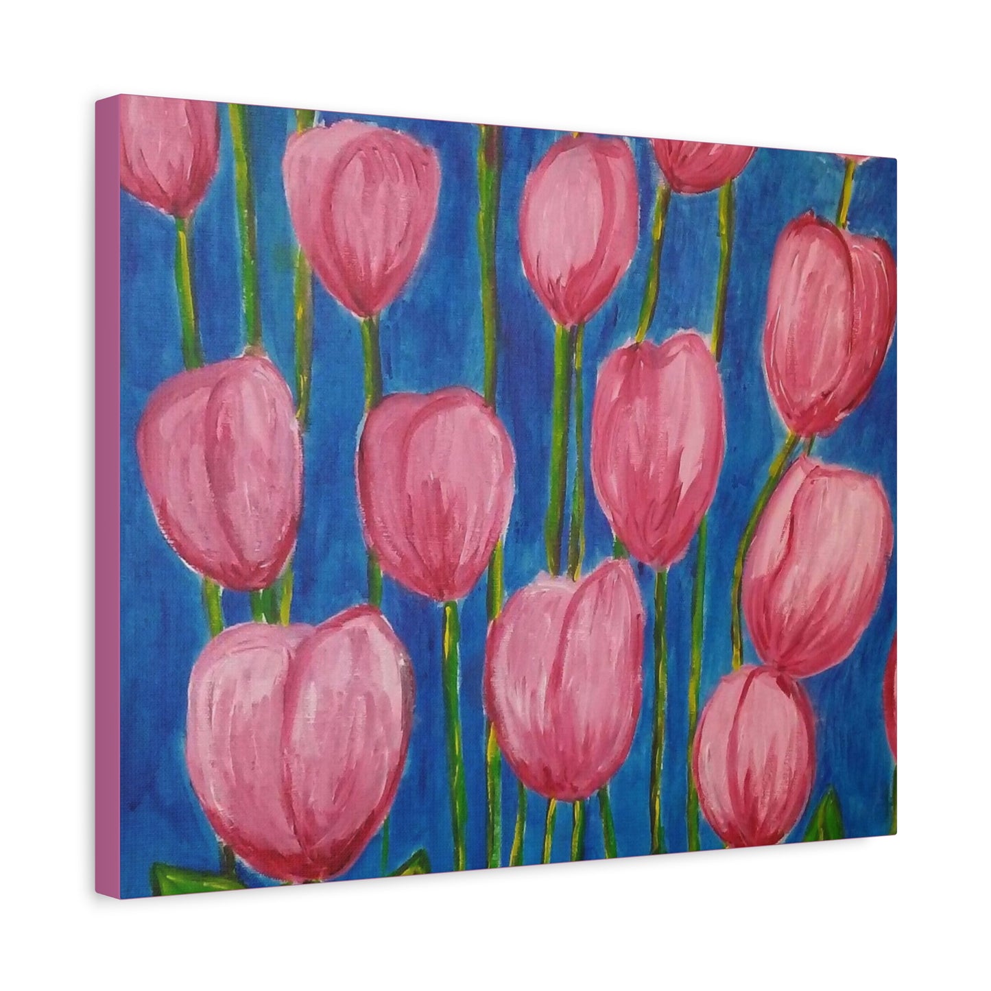 Canvas Print - Pink Abstract Tulips