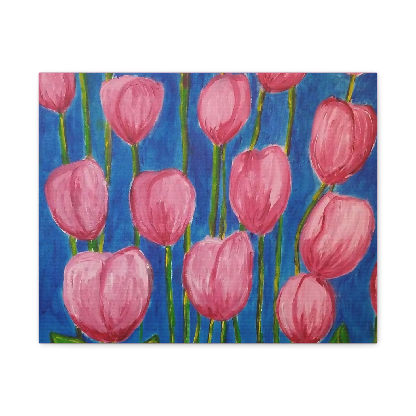 Canvas Print - Pink Abstract Tulips