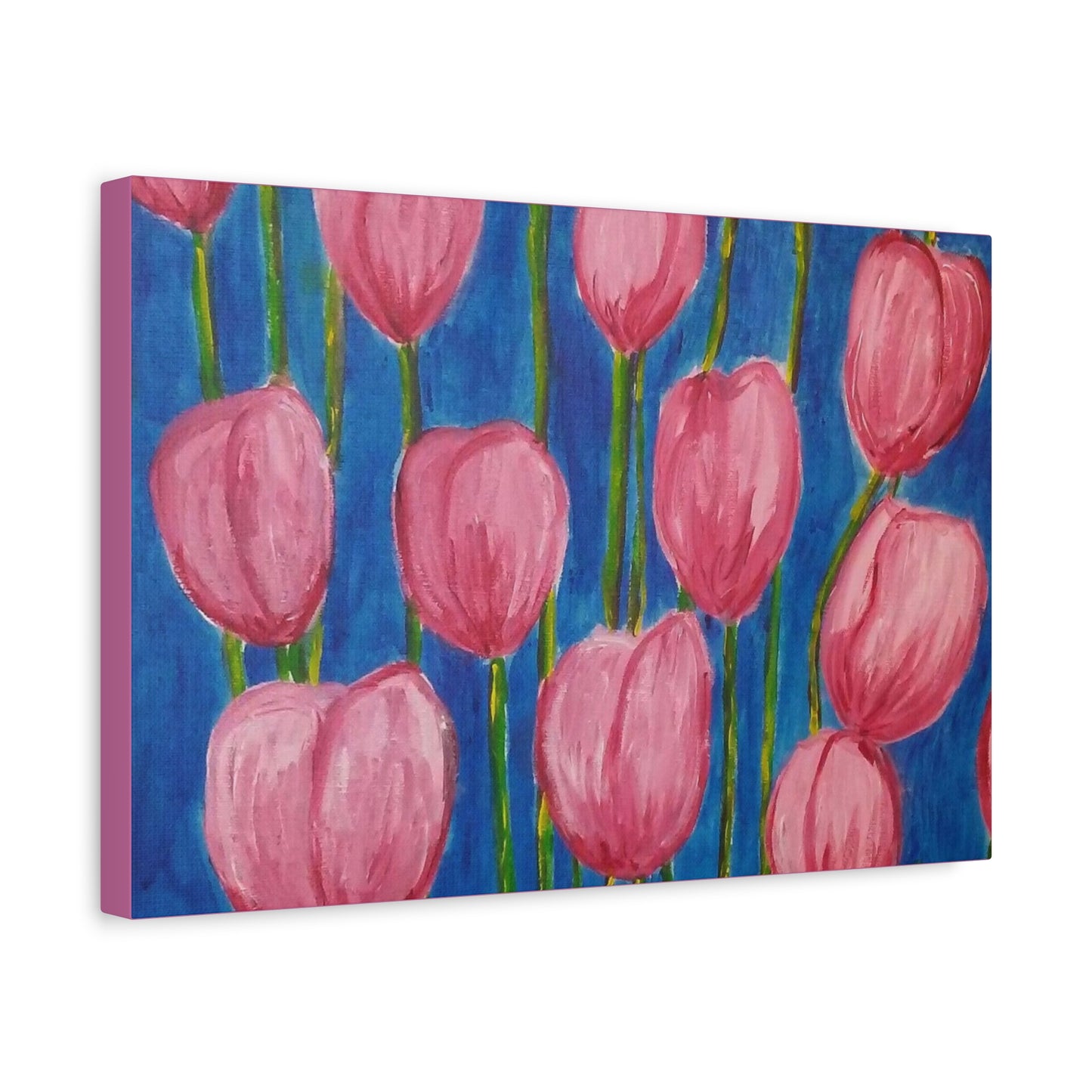 Canvas Print - Pink Abstract Tulips