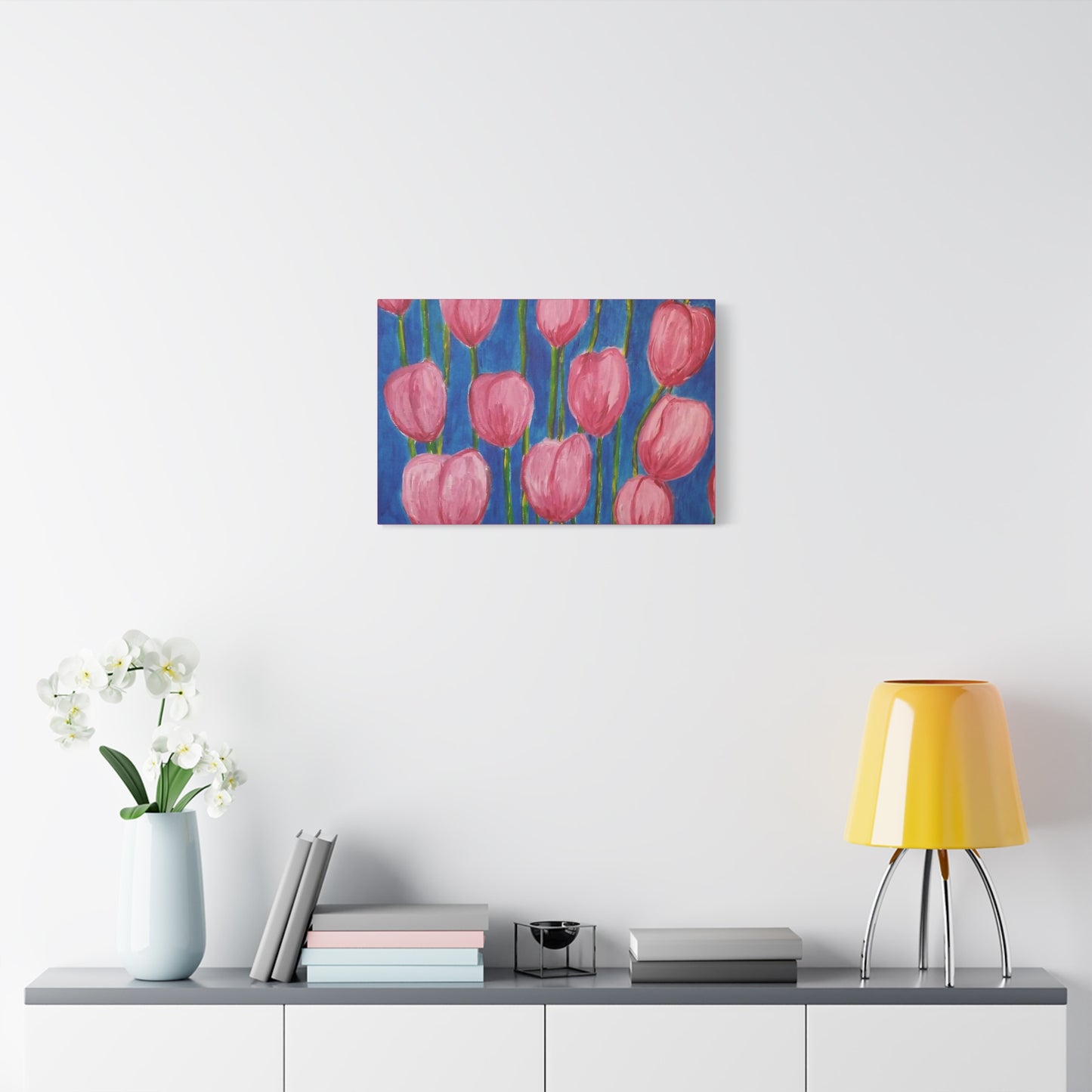 Canvas Print - Pink Abstract Tulips