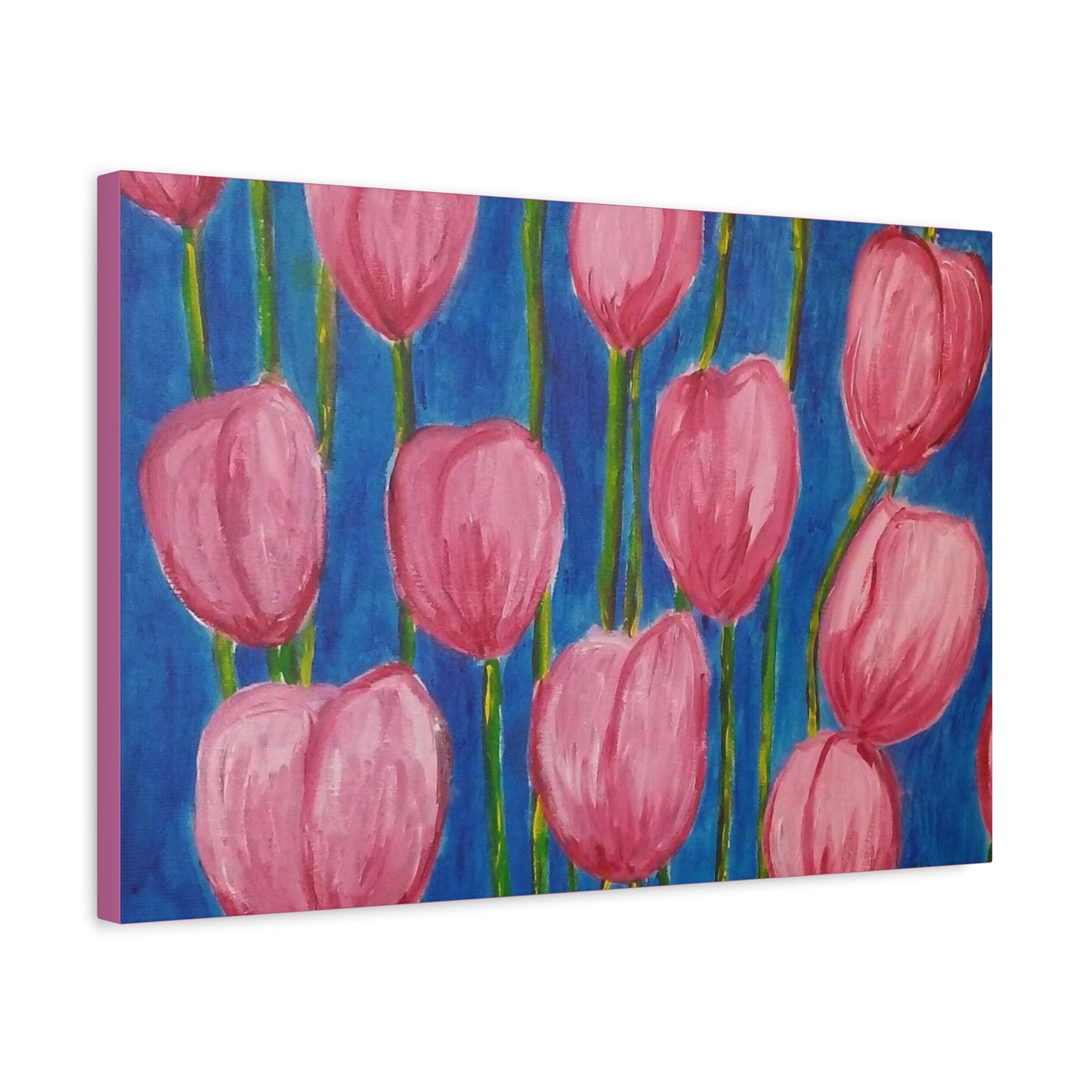 Canvas Print - Pink Abstract Tulips