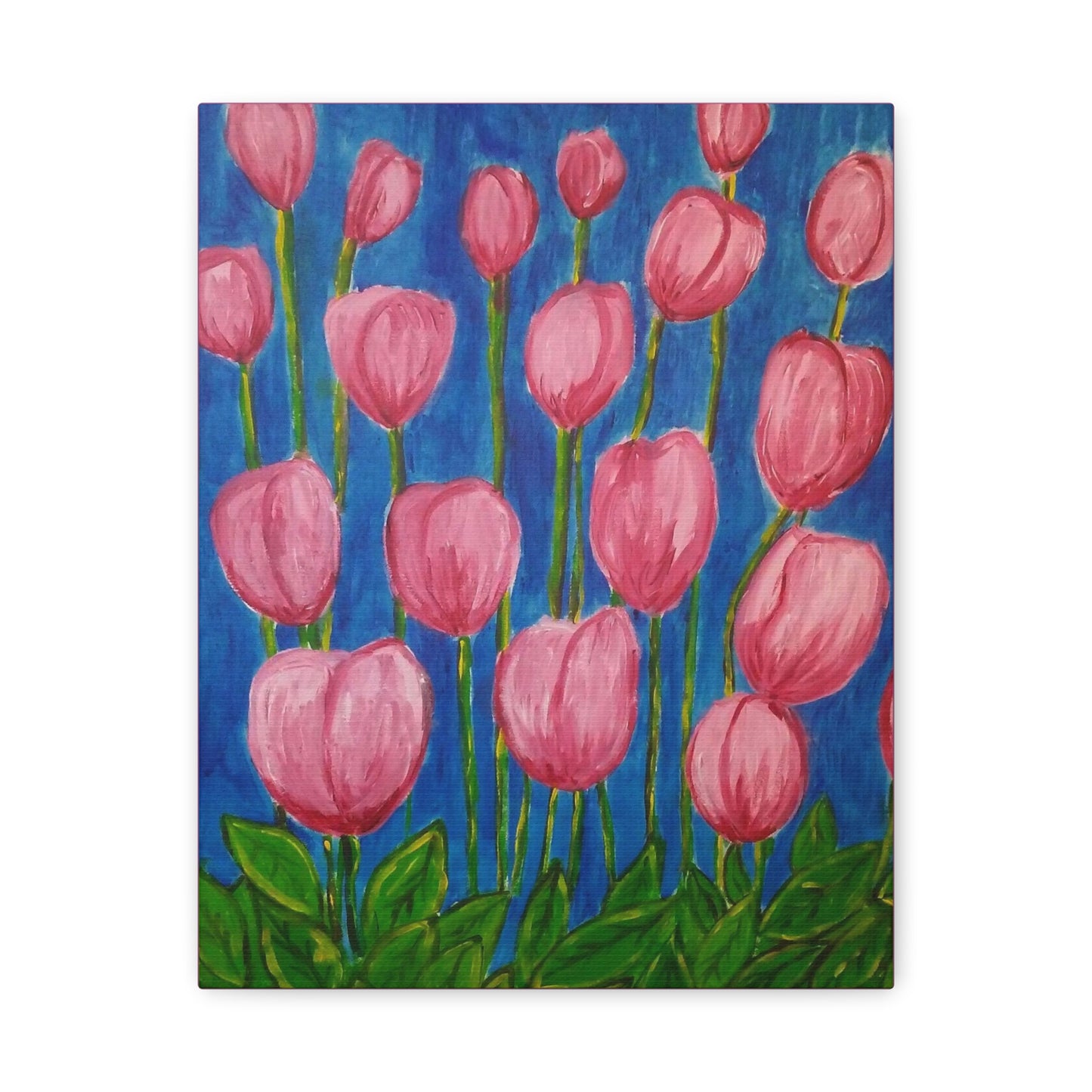 Canvas Print - Pink Abstract Tulips