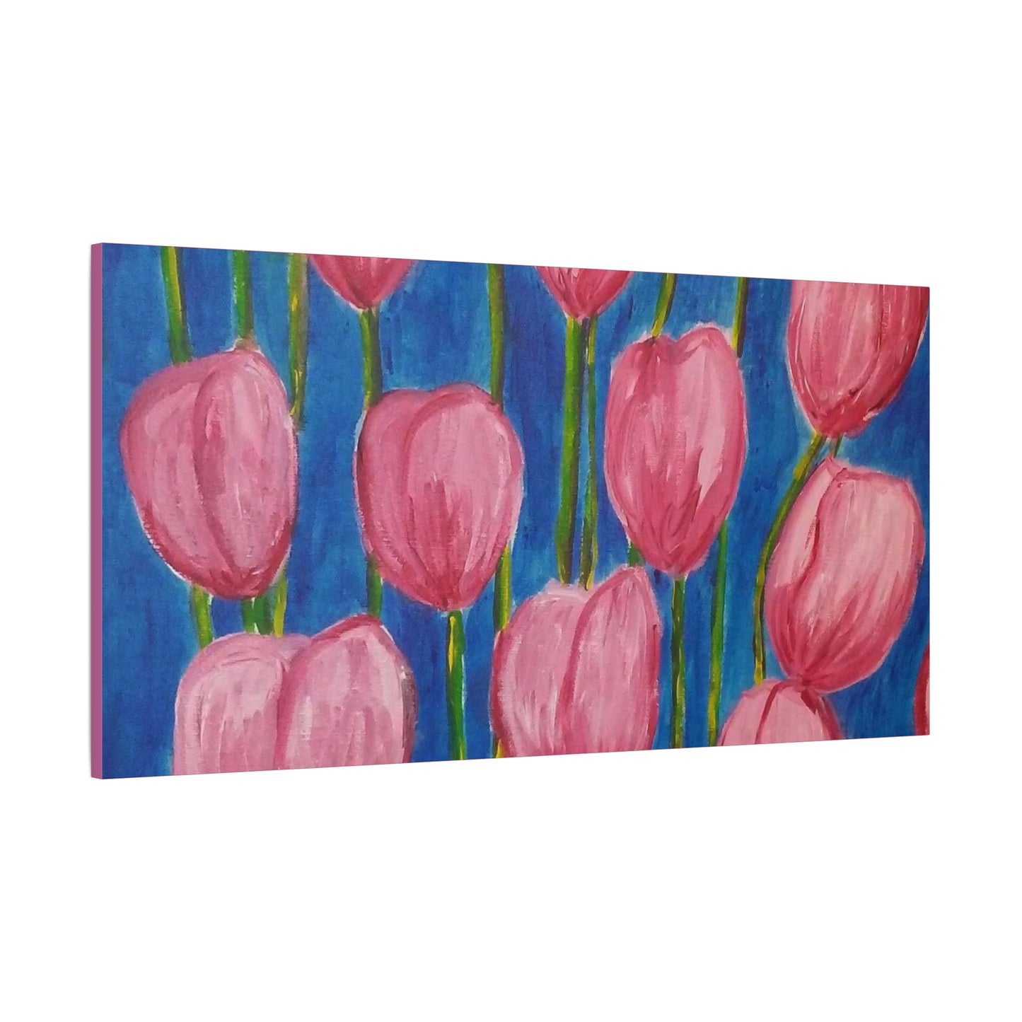 Canvas Print - Pink Abstract Tulips