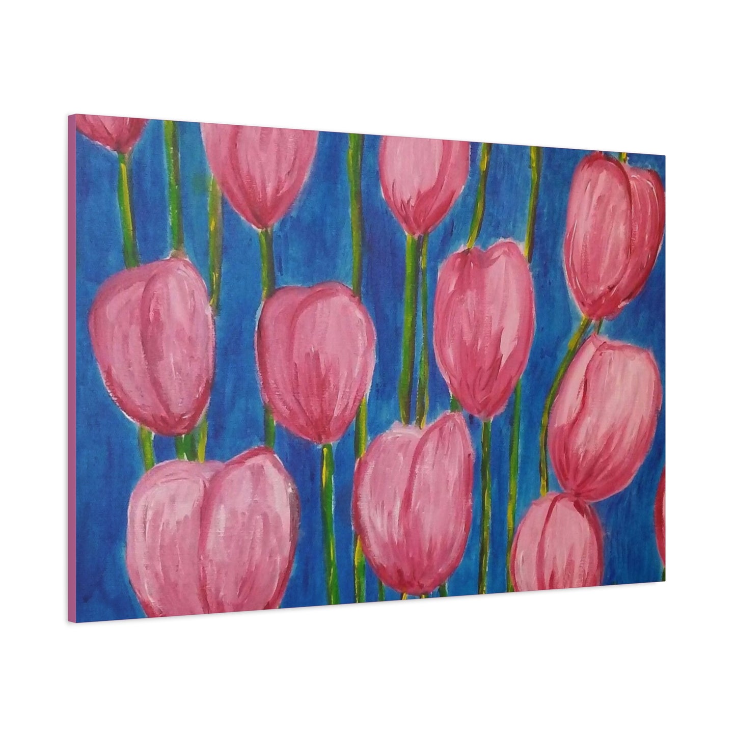 Canvas Print - Pink Abstract Tulips