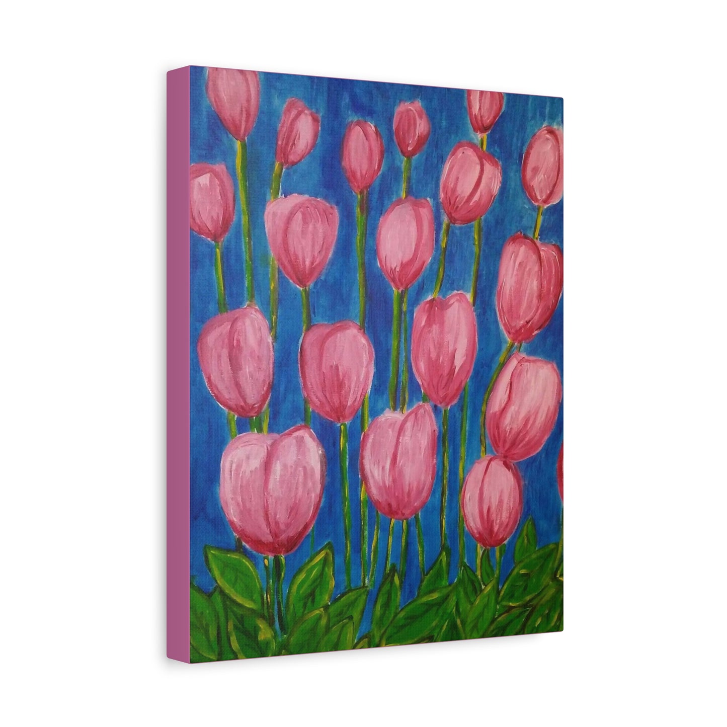 Canvas Print - Pink Abstract Tulips