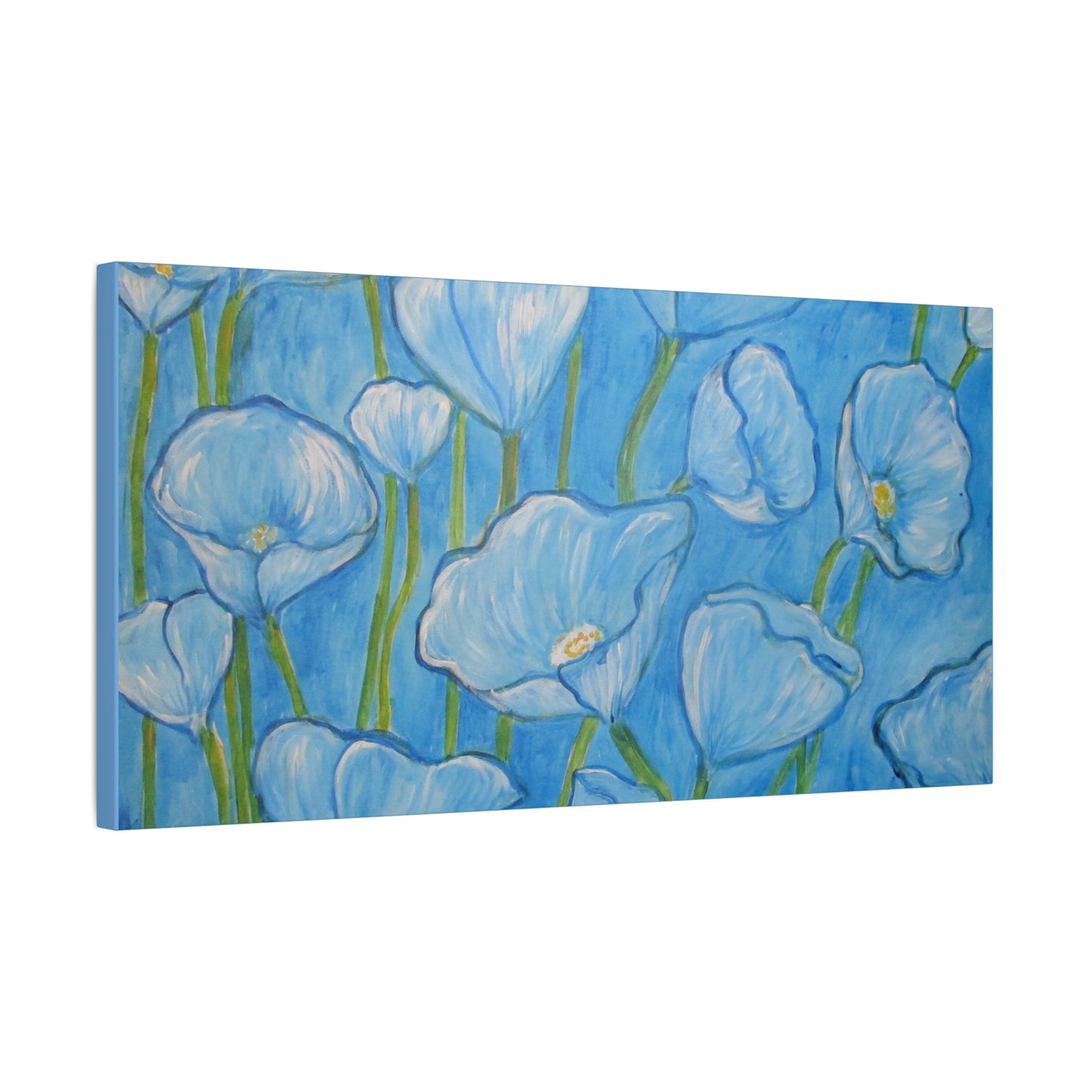 Light BlueTulip flowers Painting