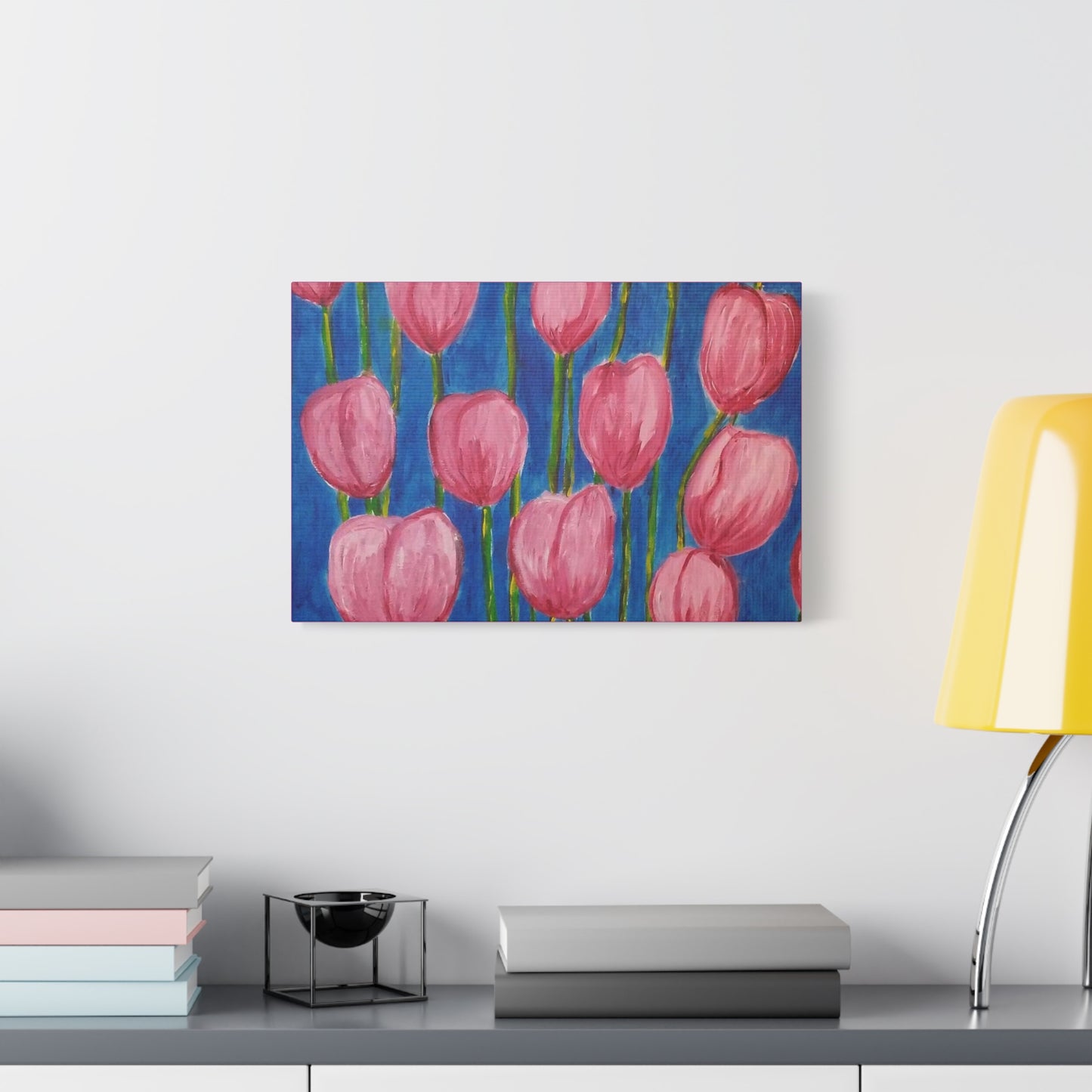 Canvas Print - Pink Abstract Tulips