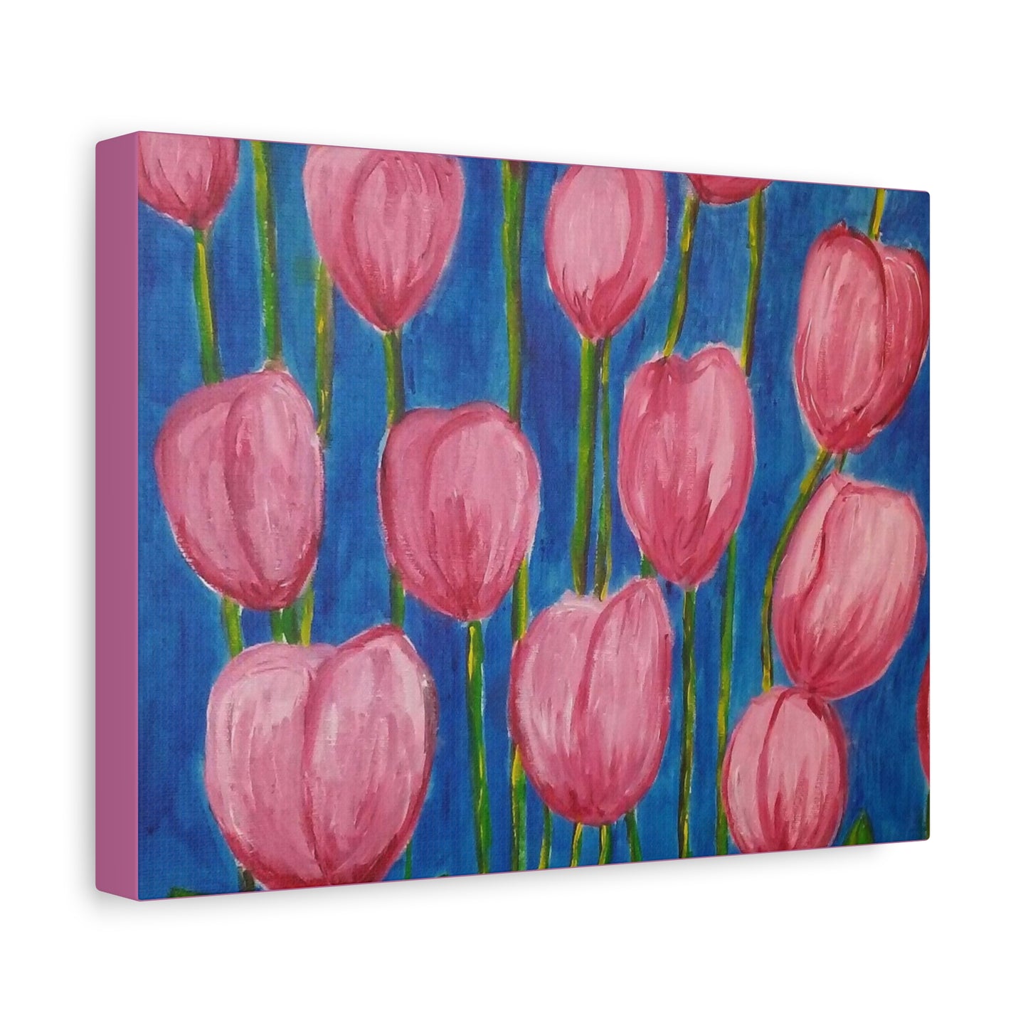 Canvas Print - Pink Abstract Tulips