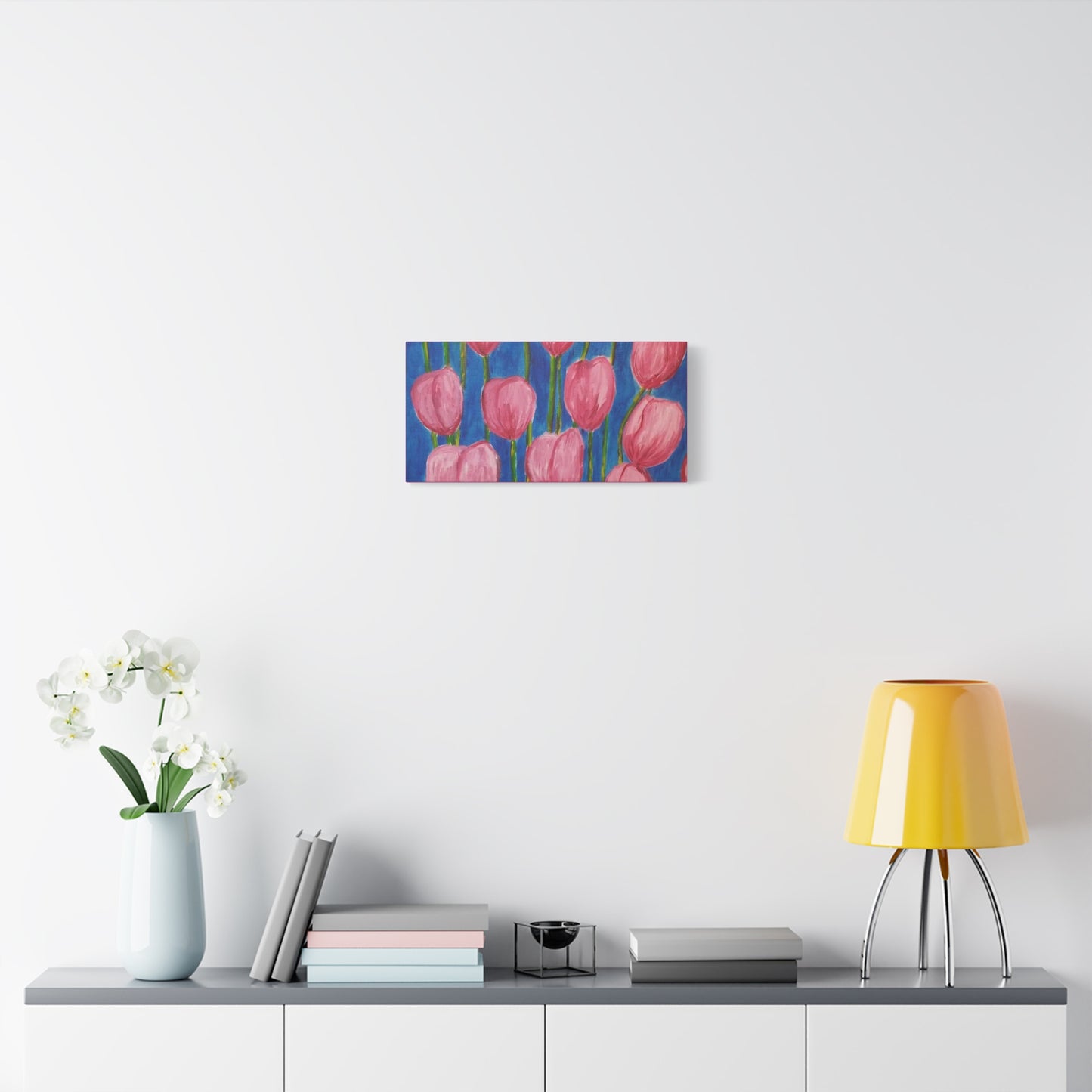 Canvas Print - Pink Abstract Tulips